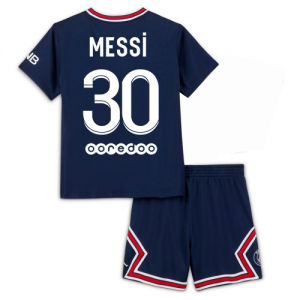 Jalkapallo Peliasut Paris Saint-Germain Lionel Messi 30 Lasten Koti 2021 2022 - Lyhythihainen