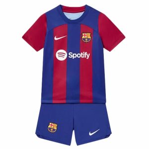 Jalkapallo Peliasut FC Barcelona Lasten Koti 2023/24 – Lyhythihainen